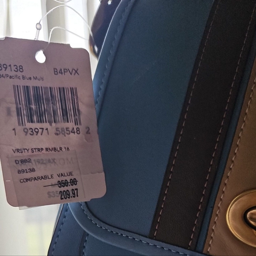 Coach Varsity Stripe Rambler crossbody purse. - Picture 13 of 16